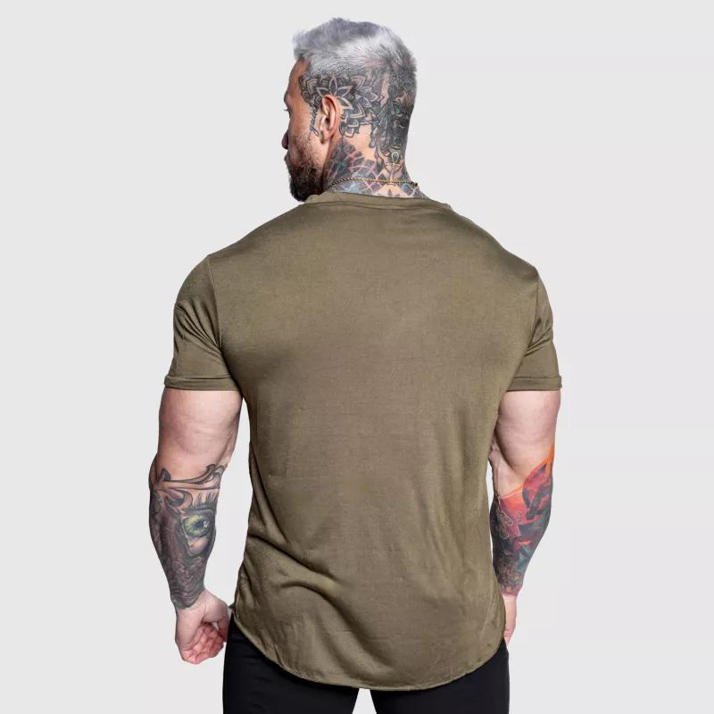 Pánské tričko Iron Aesthetics Stylish, vojenská zelená-5