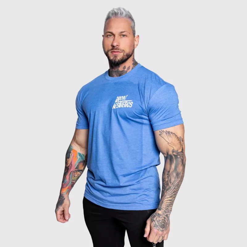 Pánské sportovní tričko Iron Aesthetics Graffitee, modré-3