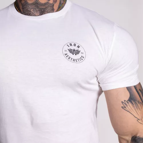 Pánské sportovní tričko Iron Aesthetics Circle, bílé