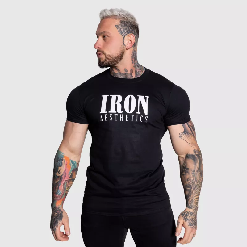 Pánské sportovní tričko Iron Aesthetics Urban, černé-1