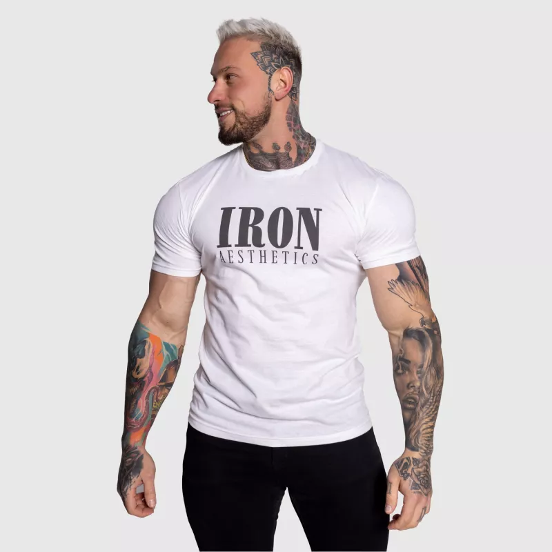 Pánské sportovní tričko Iron Aesthetics Urban, bílé-1