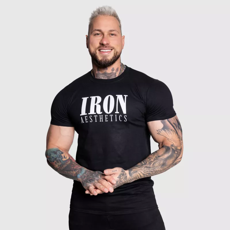 Pánské sportovní tričko Iron Aesthetics Urban, černé-6