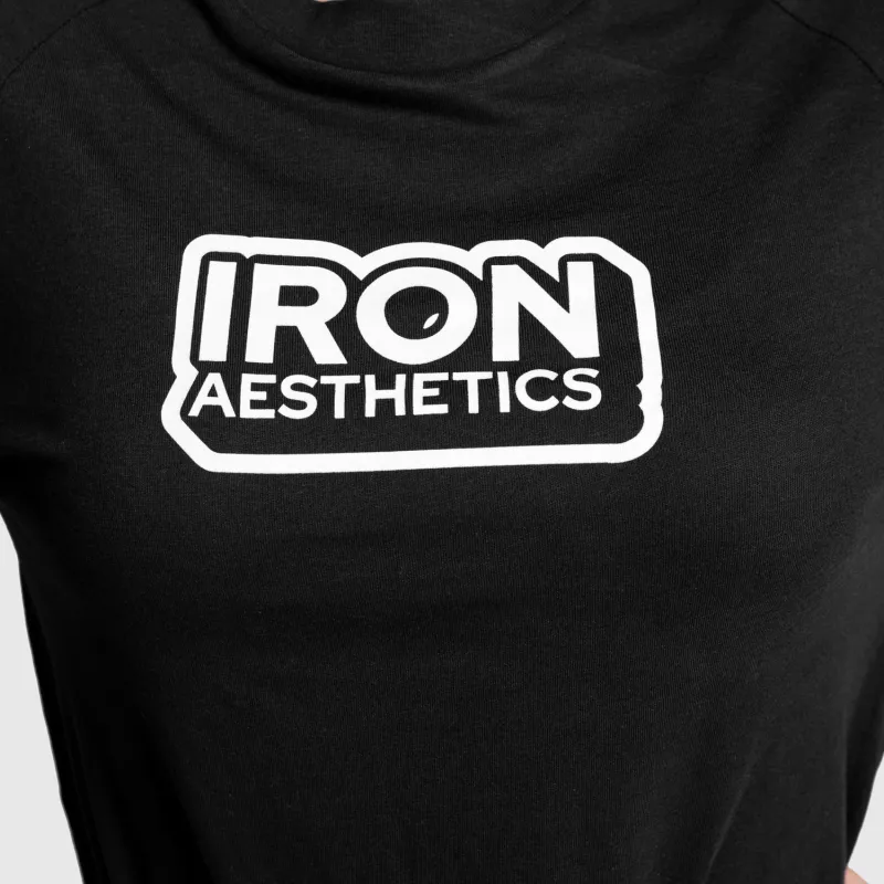 Dámské sportovní tričko Iron Aesthetics Criss Cross, černé-3
