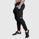Pánske tepláky Iron Aesthetics Cargo Joggers, čierne