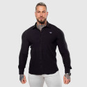 Strečová košeľa Iron Aesthetics Slim Stretch, čierna