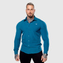 Strečová košeľa Iron Aesthetics Slim Stretch, smaragdová