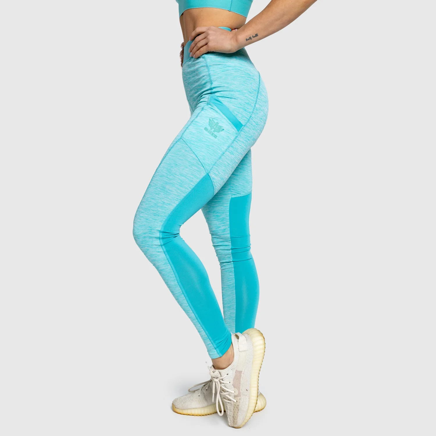 Sportovní legíny Iron Aesthetics Grande, zelené-1
