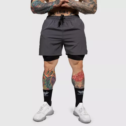 Funkční šortky SweatPro 2in1, tmavě šedé