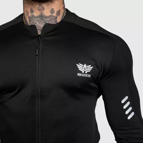 Sportovní top na zip Unstoppable, černý
