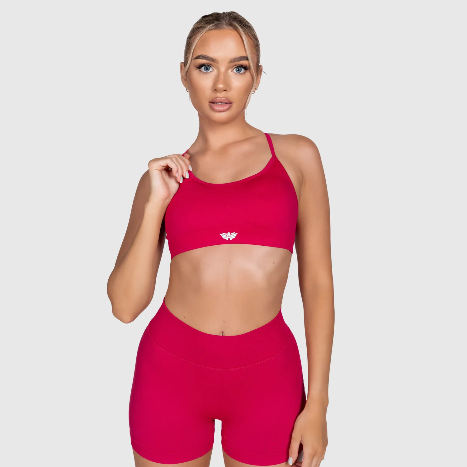 Sportovní podprsenka Iron Aesthetics Shape, červená-1