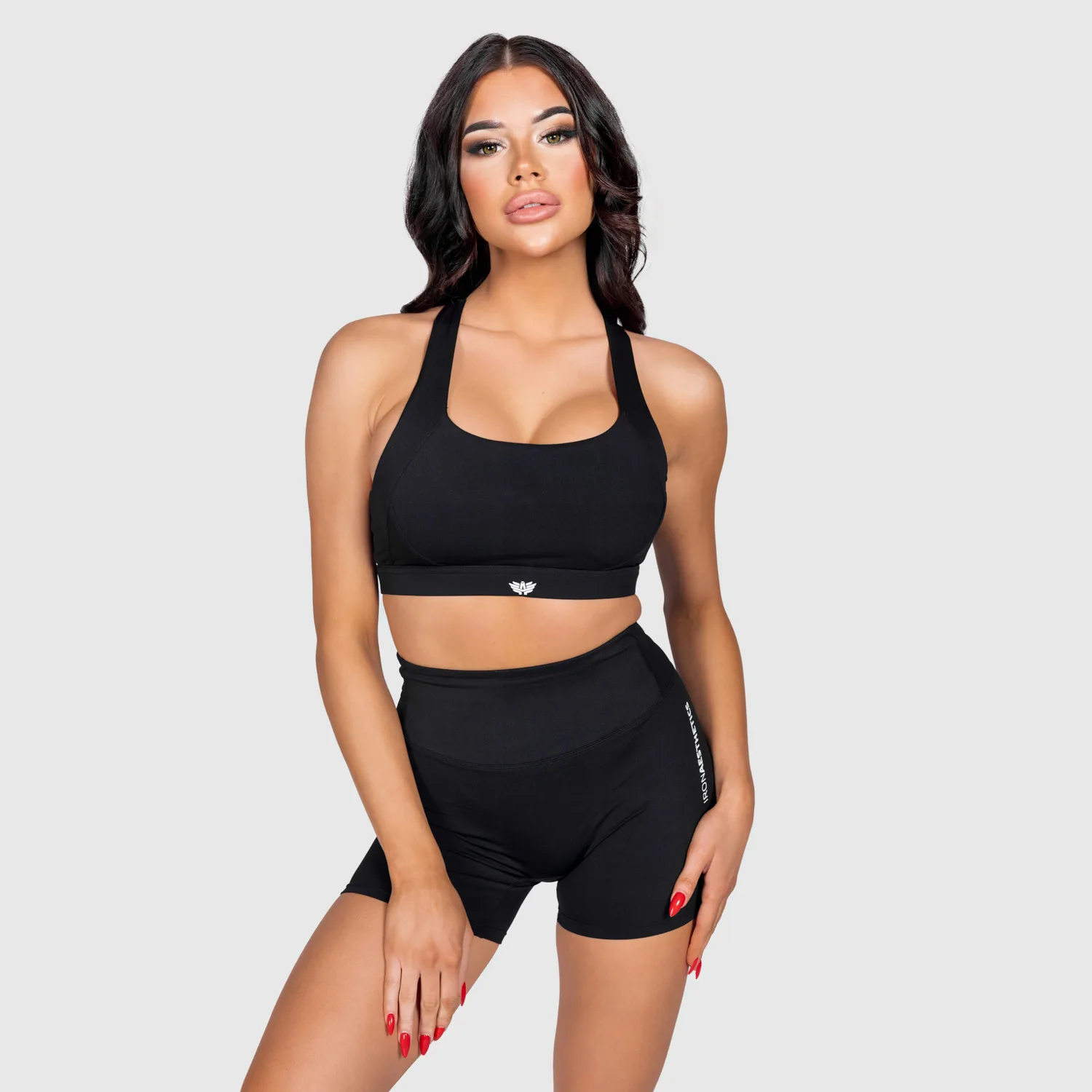 Sportovní podprsenka Iron Aesthetics Reflex, černá-1