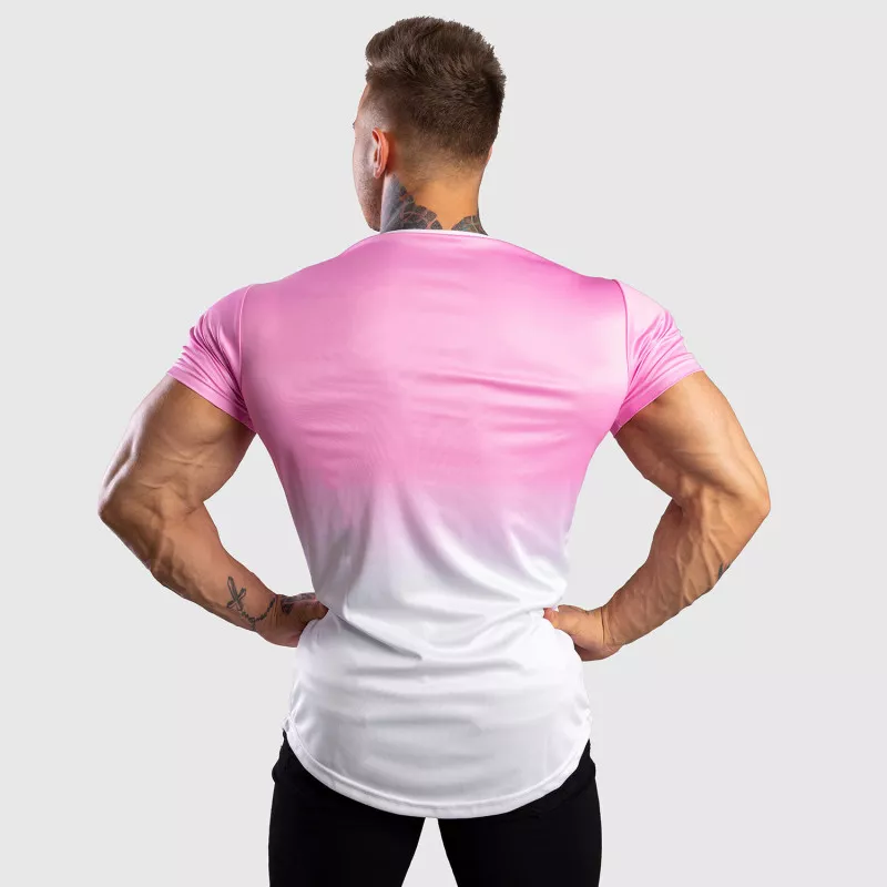 Pánské tričko Iron Aesthetics FADED, růžové-5