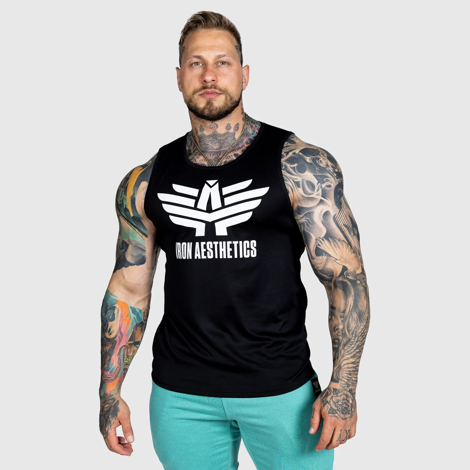 Sportovní tílko Iron Aesthetics Get Fit, černé-1