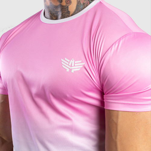 Pánské tričko Iron Aesthetics FADED, růžové