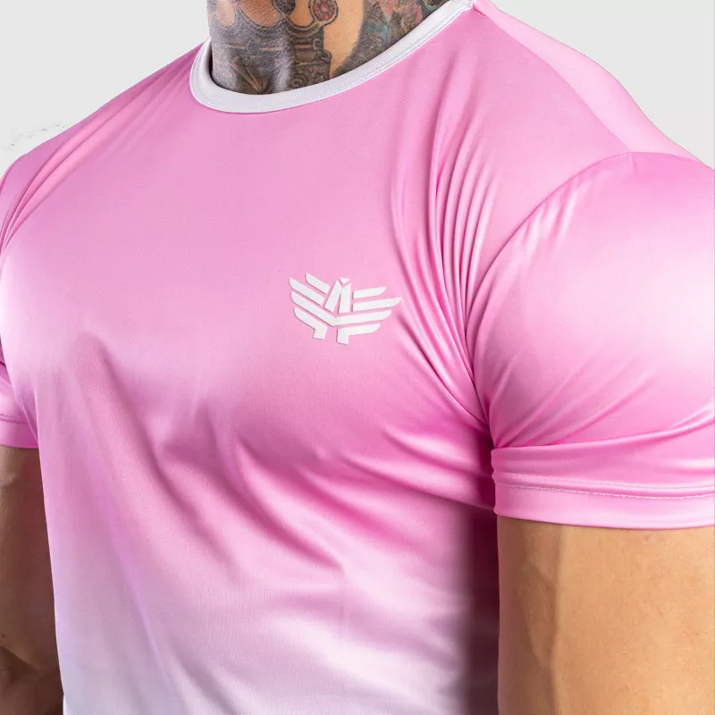 Pánské tričko Iron Aesthetics FADED, růžové-1