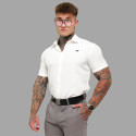 Strečová košeľa Iron Aesthetics Short Slim Stretch, biela