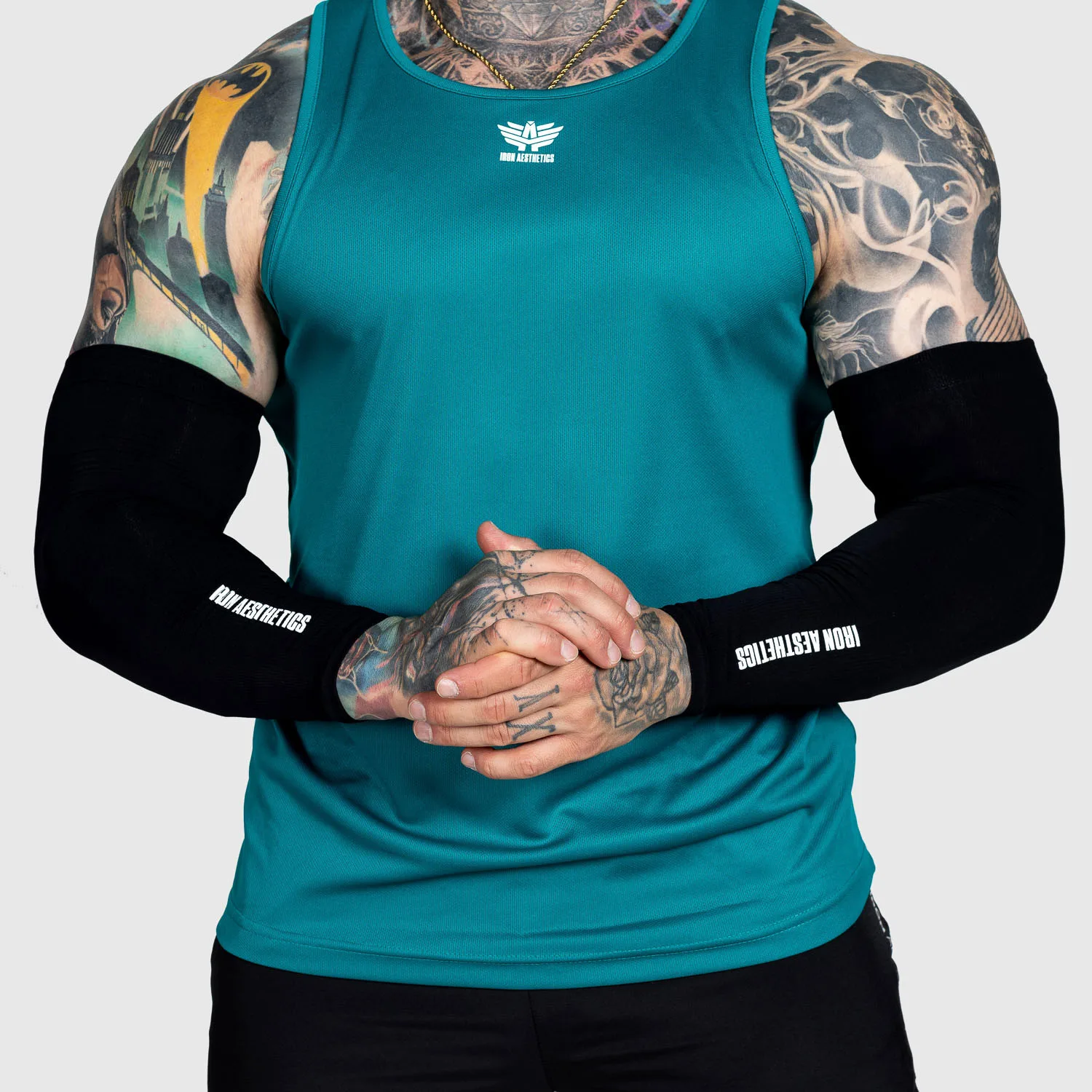 Návleky na ruce Iron Aesthetics Seamless Arms, černé-1