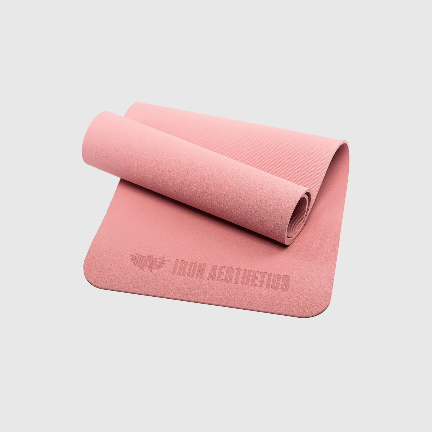 Podložka na cvičení Iron Aesthetics Yoga Mat, růžová-1