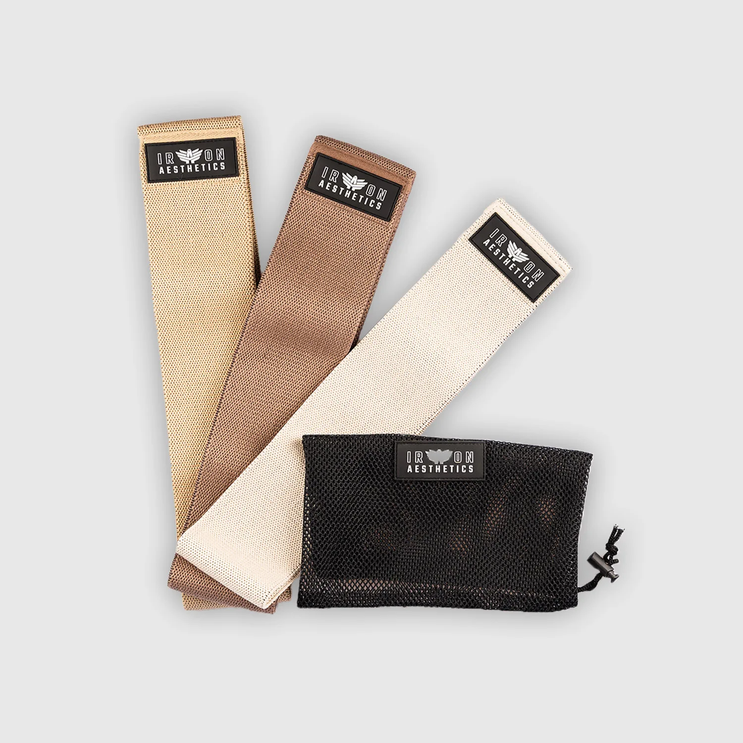 Set odporových gum Iron Aesthetics Booty Bands, nude-1