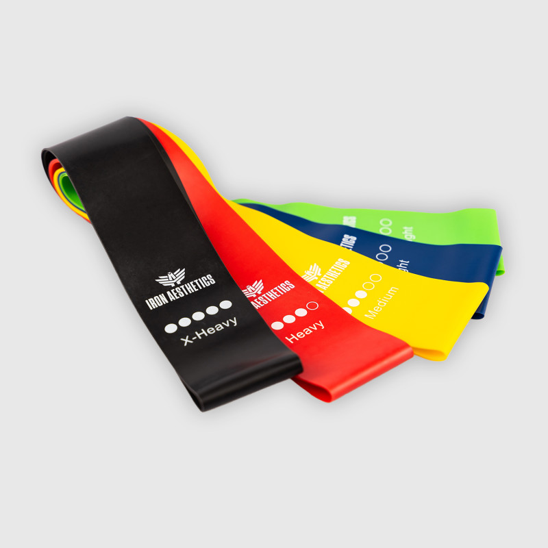 Set posilovacích gum Iron Aesthetics Resistance Band
