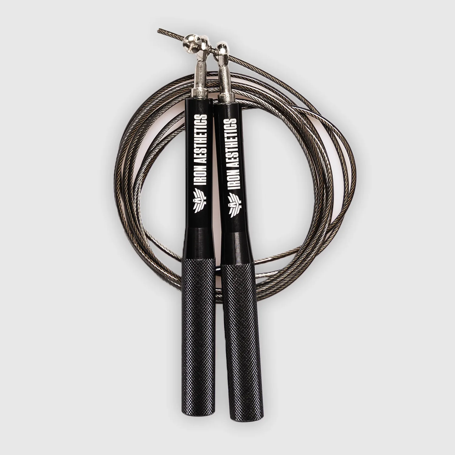 Švihadlo Iron Aesthetics Metal Speed Rope, černé-1