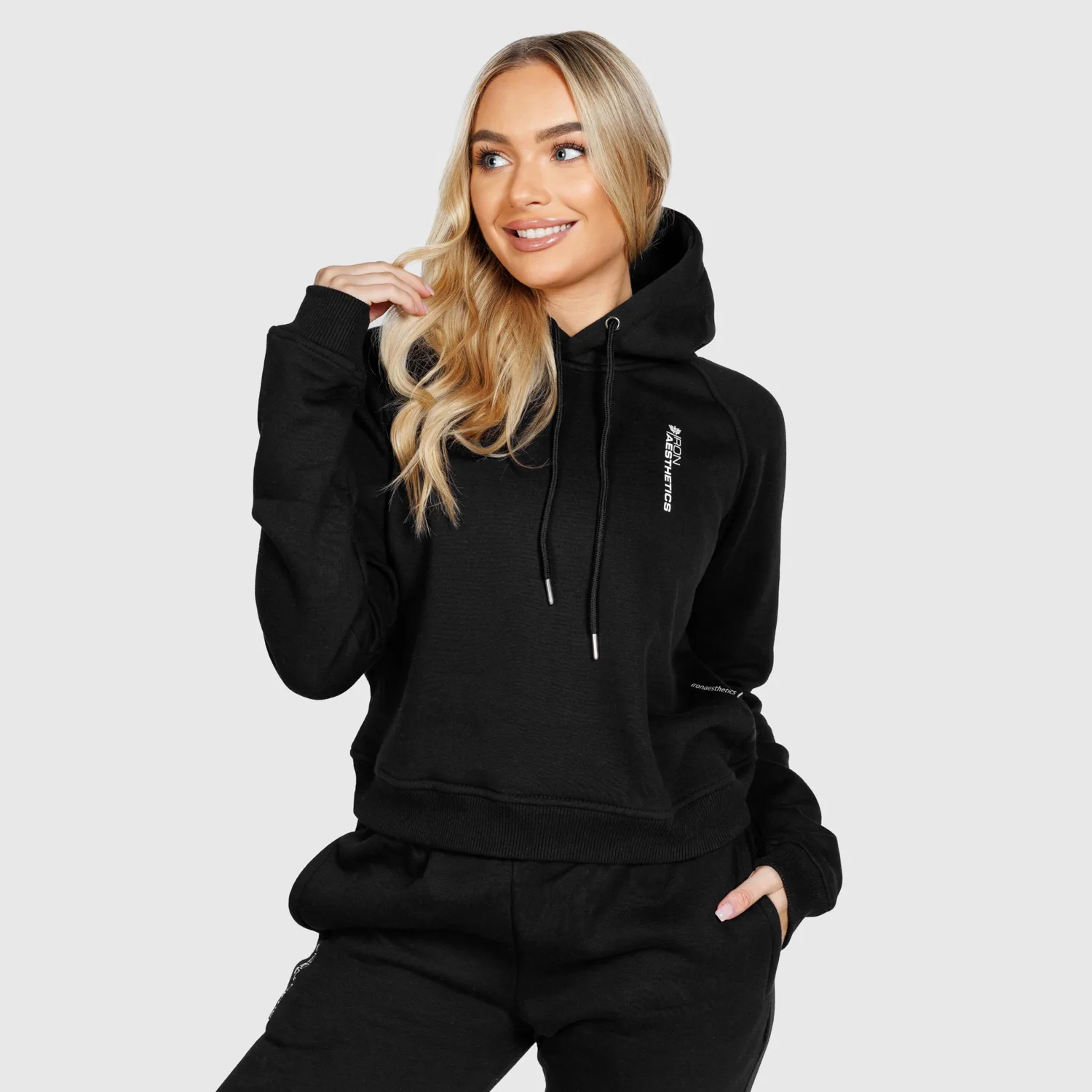 Dámská sportovní mikina Iron Aesthetics Comfy, černá-1