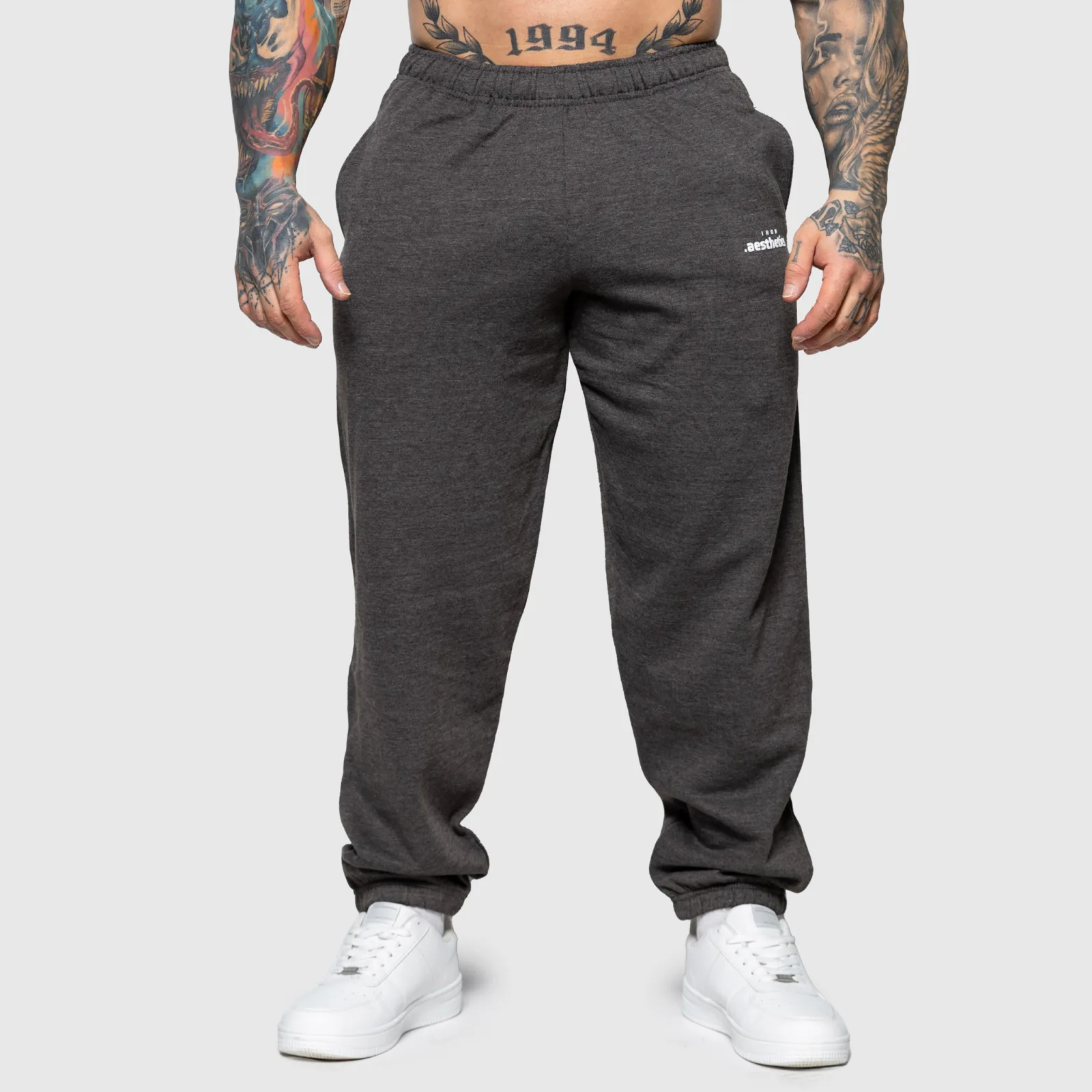 Oversized tepláky Iron Aesthetics Relaxed, charcoal-1