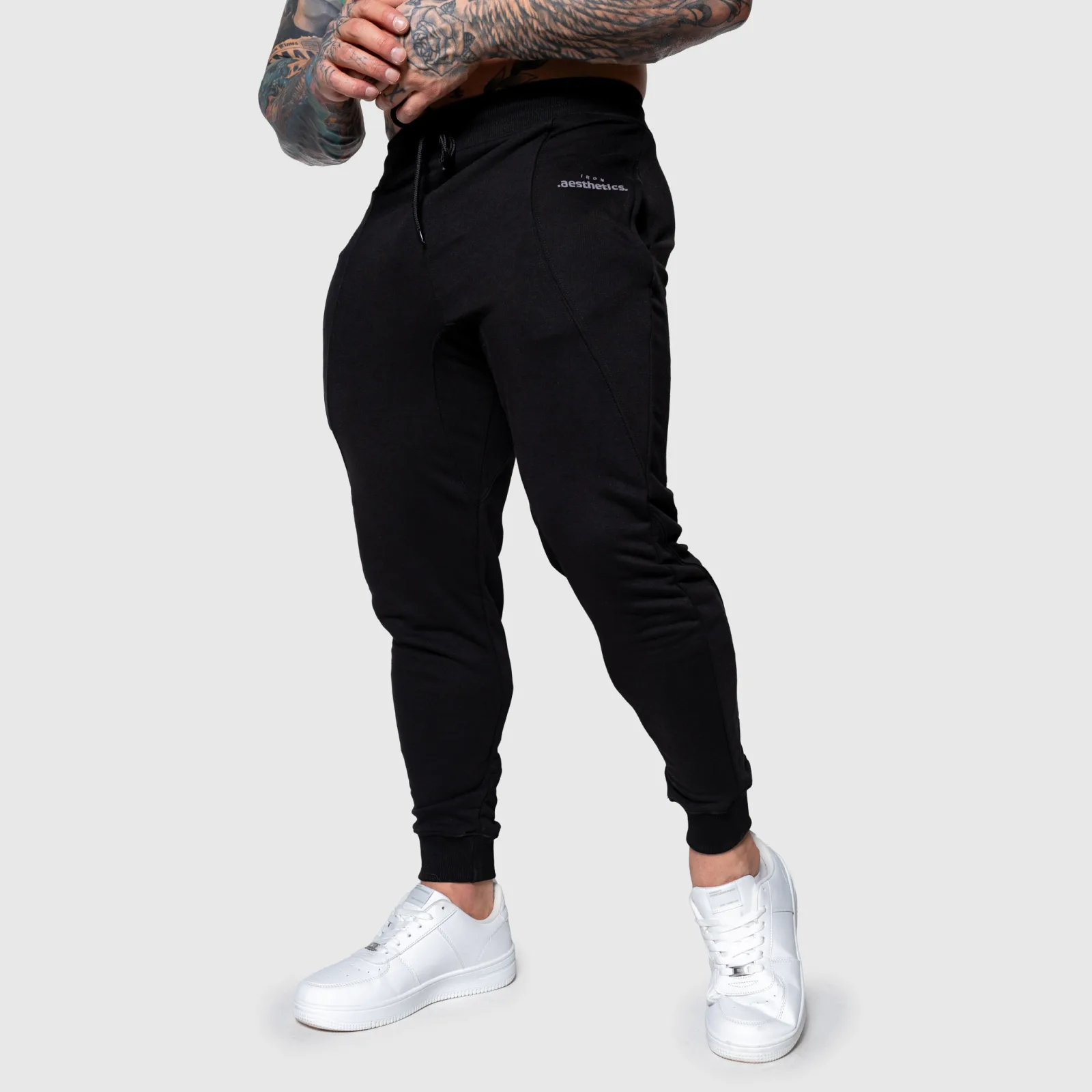 Pánské sportovní tepláky Iron Aesthetics Flexi, černé-1