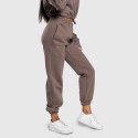 Dámske oversized tepláky Iron Aesthetics Simone, hnedé