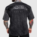 Oversize tričko Iron Aesthetics College, washed black