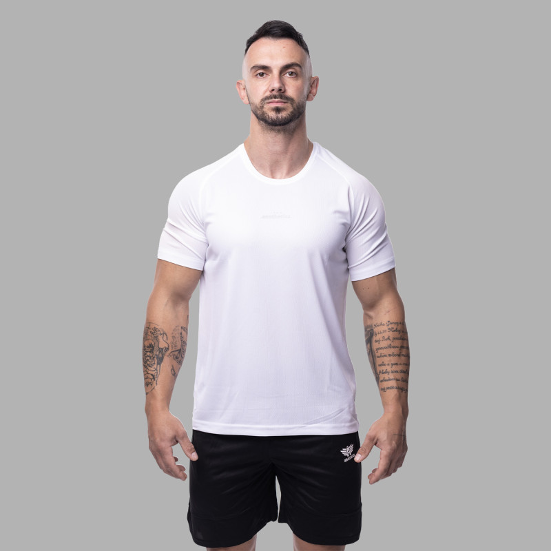 Pánske športové tričko Iron Aesthetics Training, biele