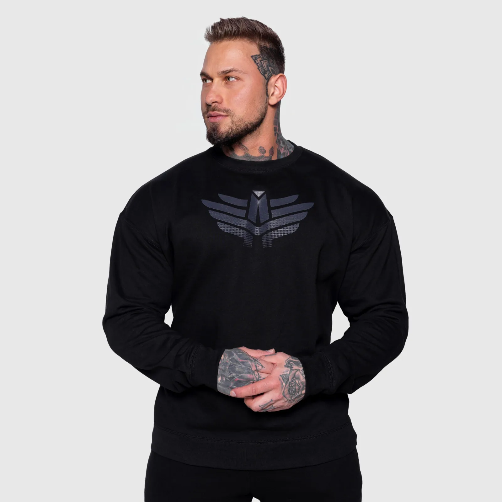 Pánská mikina Iron Aesthetics Essential, černá-1
