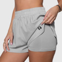 Dámske šortky Iron Aesthetics Athletic 2in1, sivé