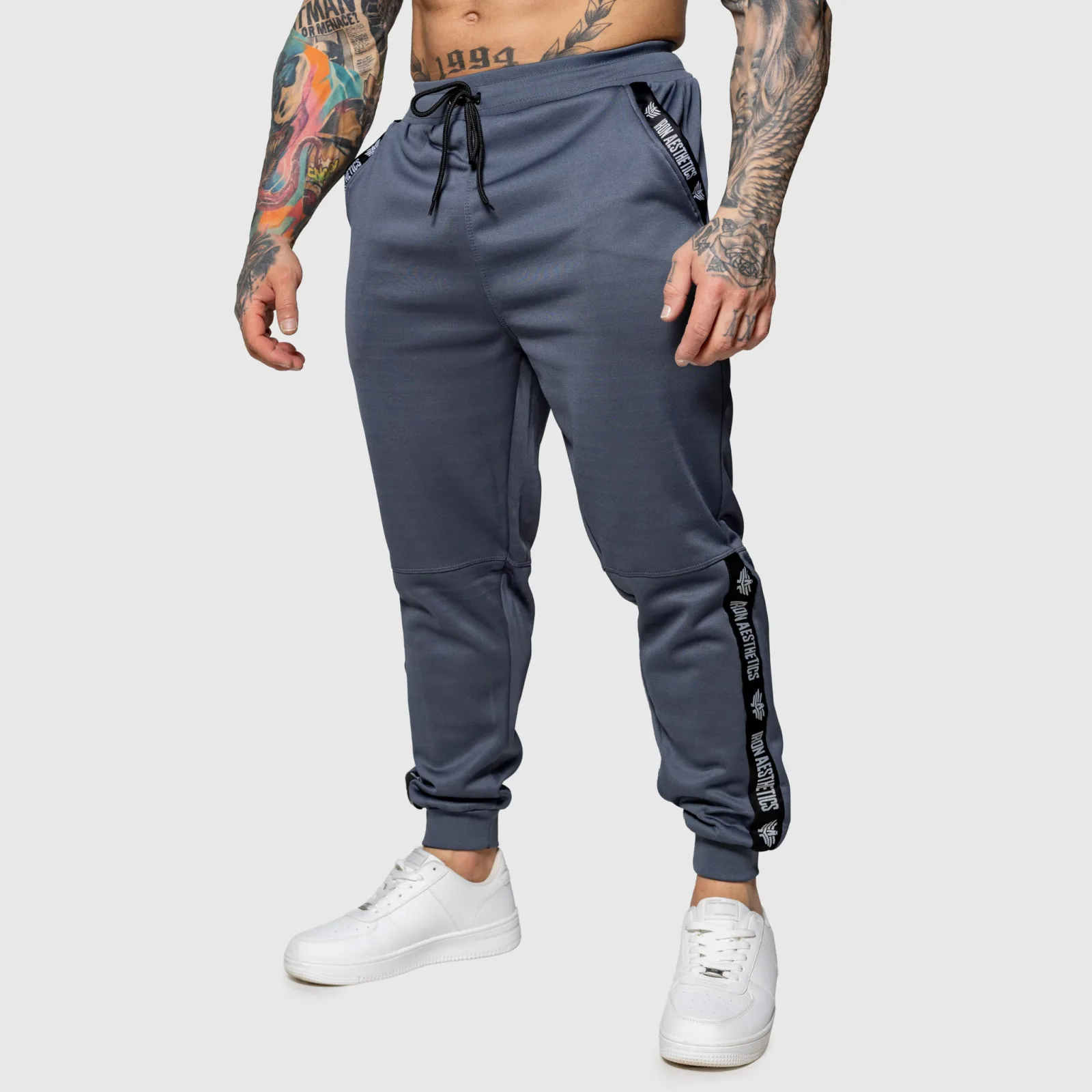 Jogger tepláky Iron Aesthetics Partial, šedé-1