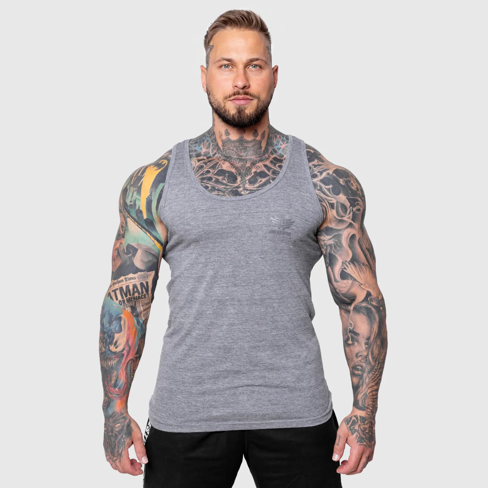 Pánské tílko Iron Aesthetics Ease, šedé-1