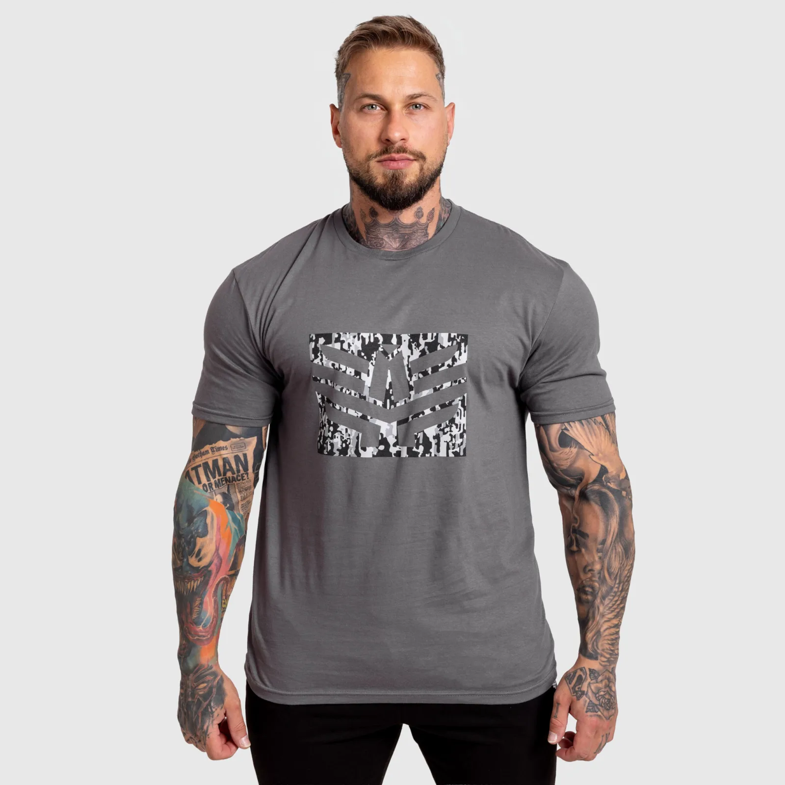 Pánské tričko Iron Aesthetics Tactical, šedé-1