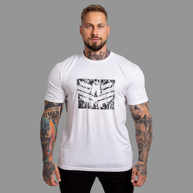 Pánske tričko Iron Aesthetics Tactical, biele