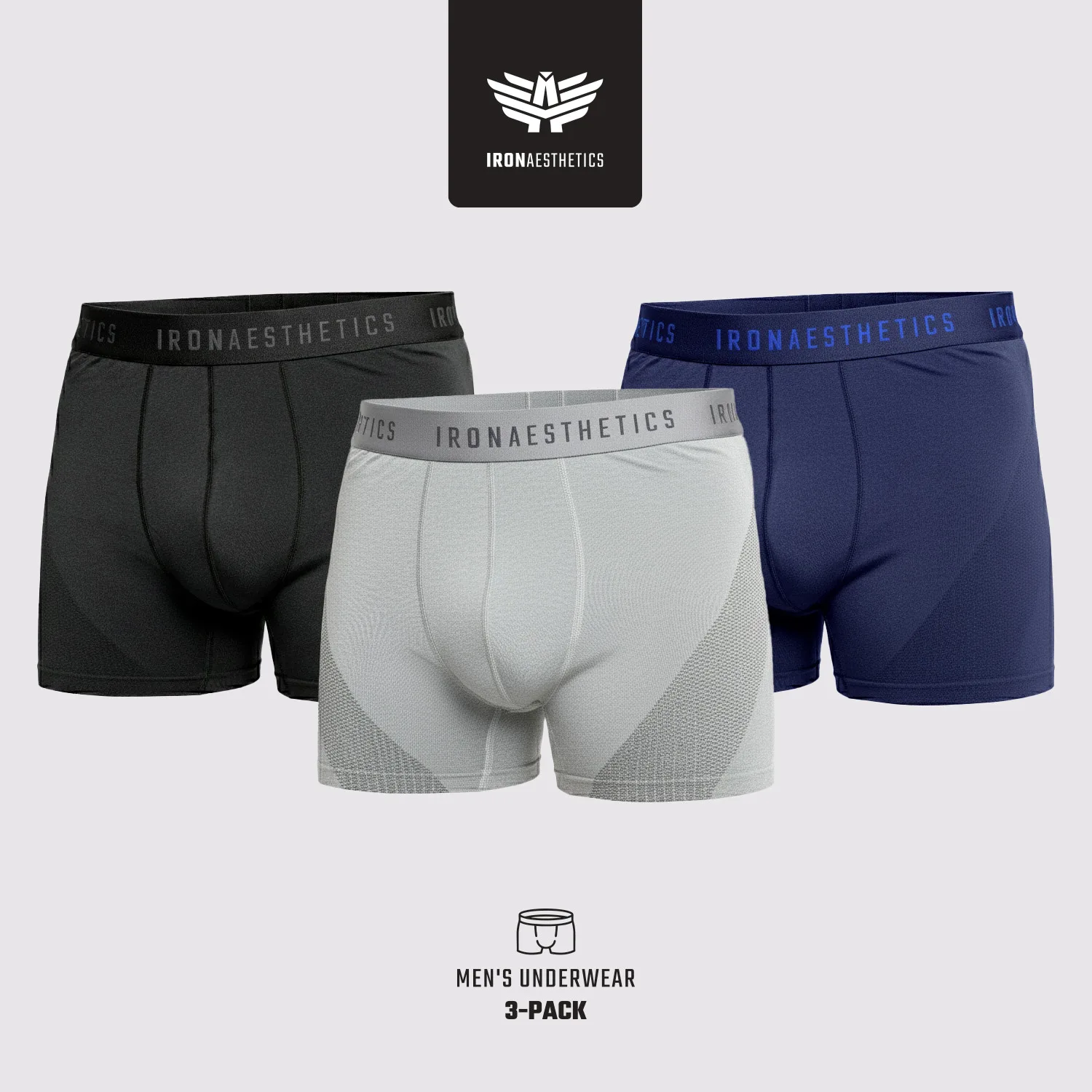 Pánské boxerky Iron Aesthetics Action 3pack-1