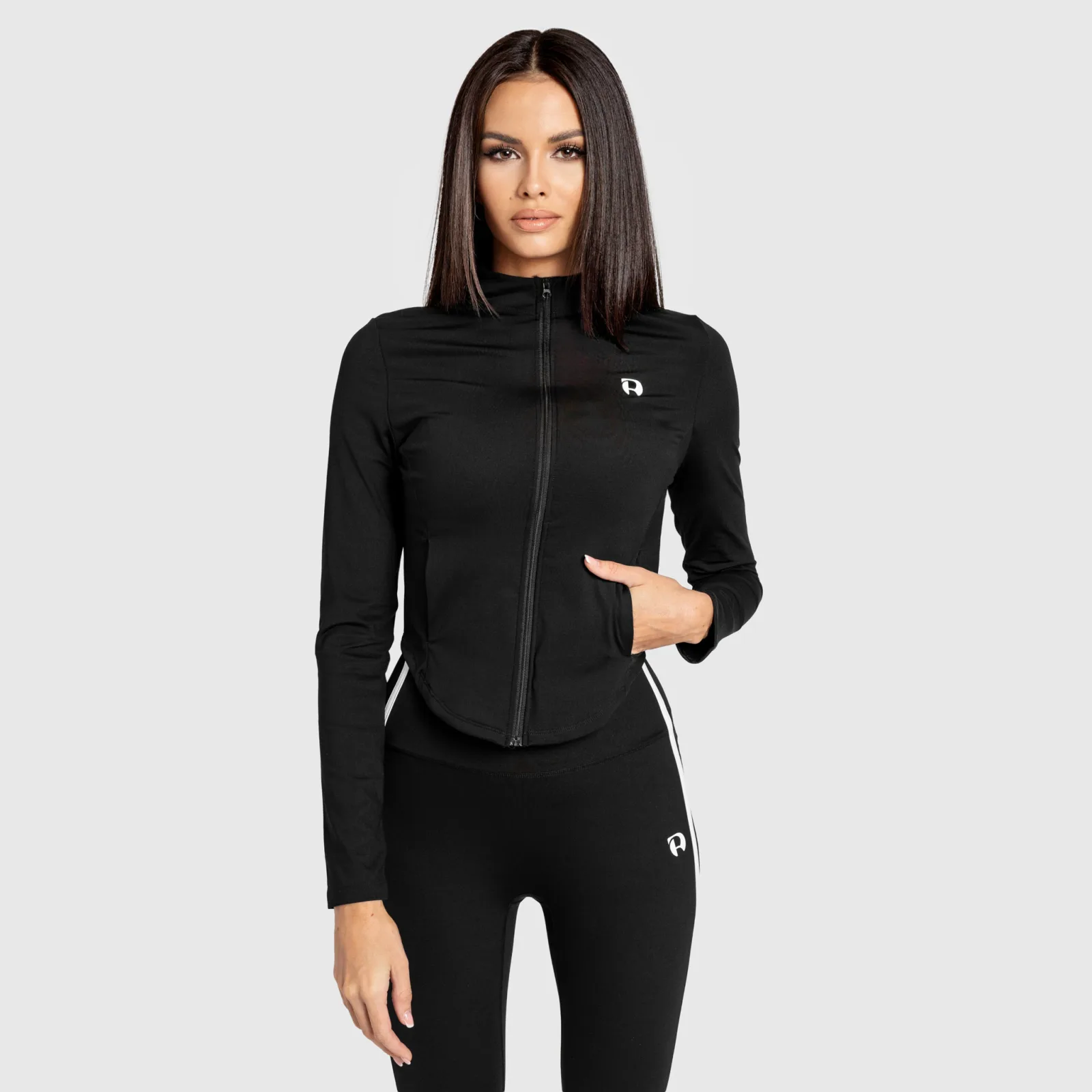 Dámská sportovní bunda na zip Iron Aesthetics Define, černá-1