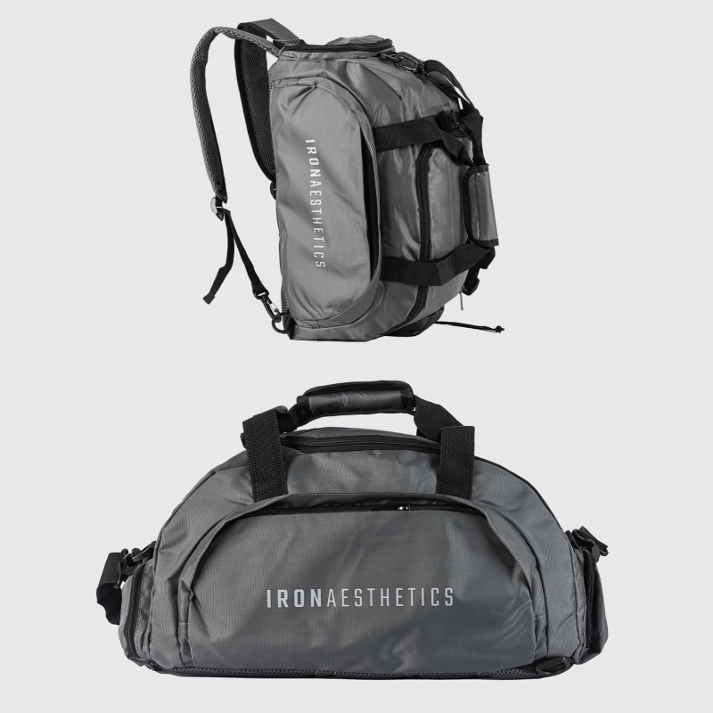 Sportovní taška Iron Aesthetics FitKit 2in1, šedá