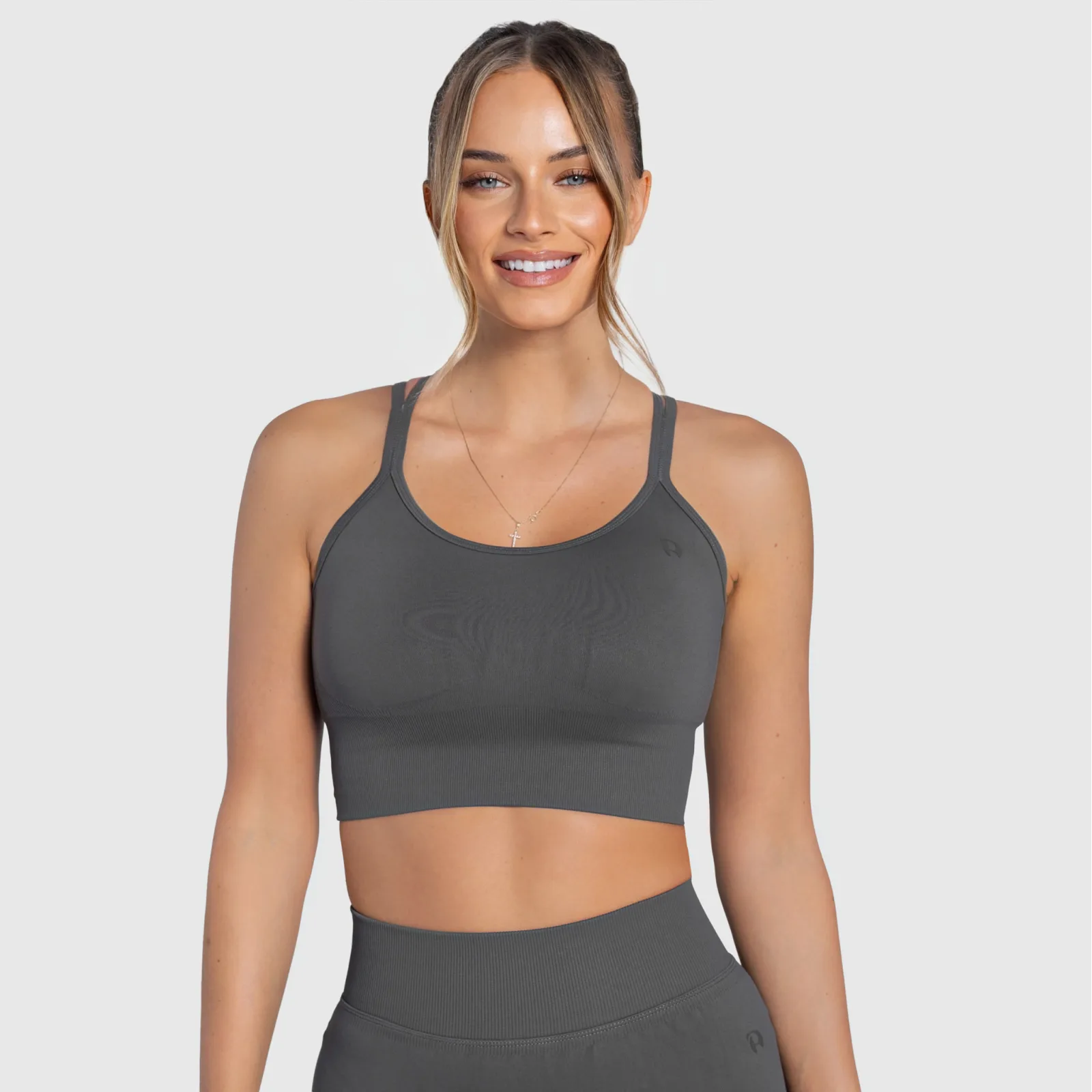 Dámská sportovní podprsenka Iron Aesthetics Ultimate, šedá-1