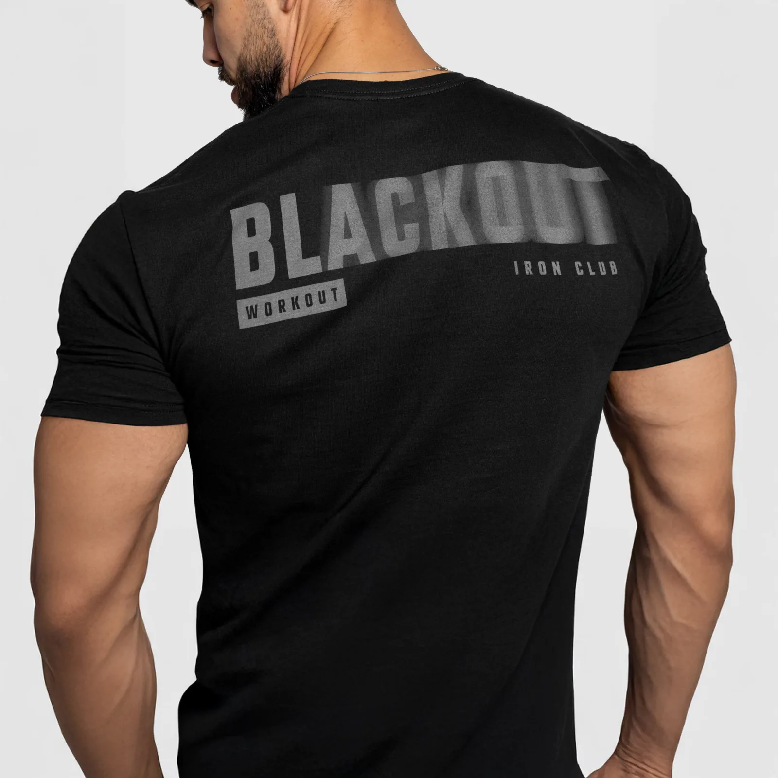 Pánské tričko Iron Aesthetics Blackout, černé-1