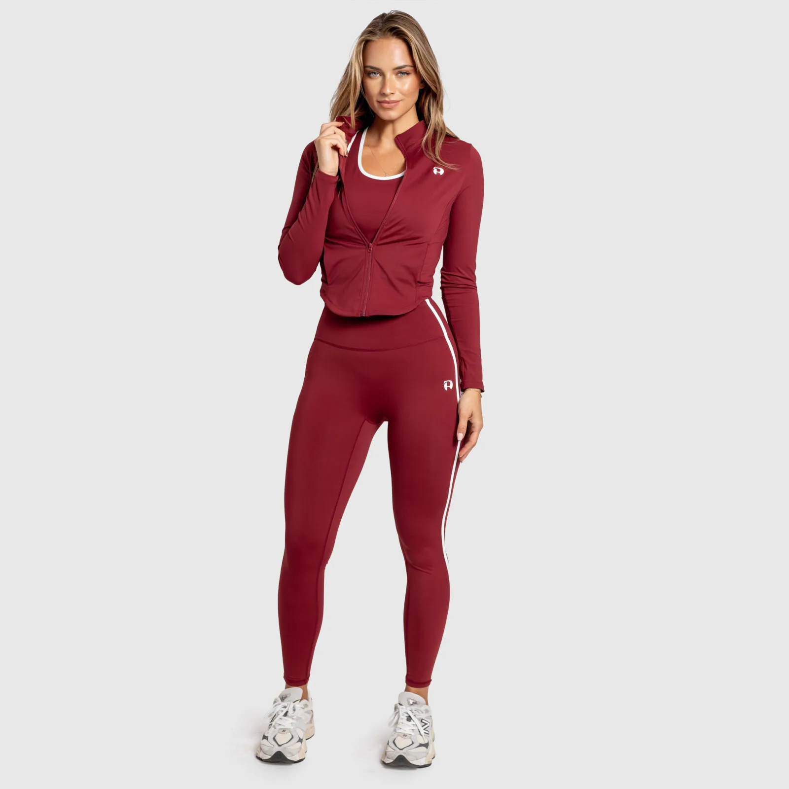 Fitness souprava Iron Aesthetics Define, bordová-1