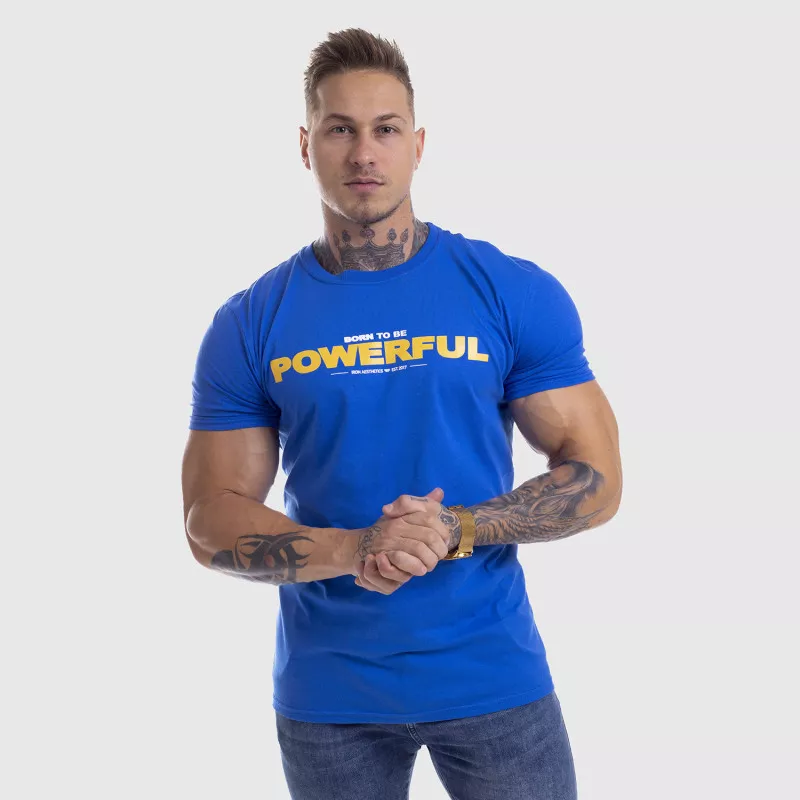 Ultrasoft tričko Iron Aesthetics Powerful, modré-4