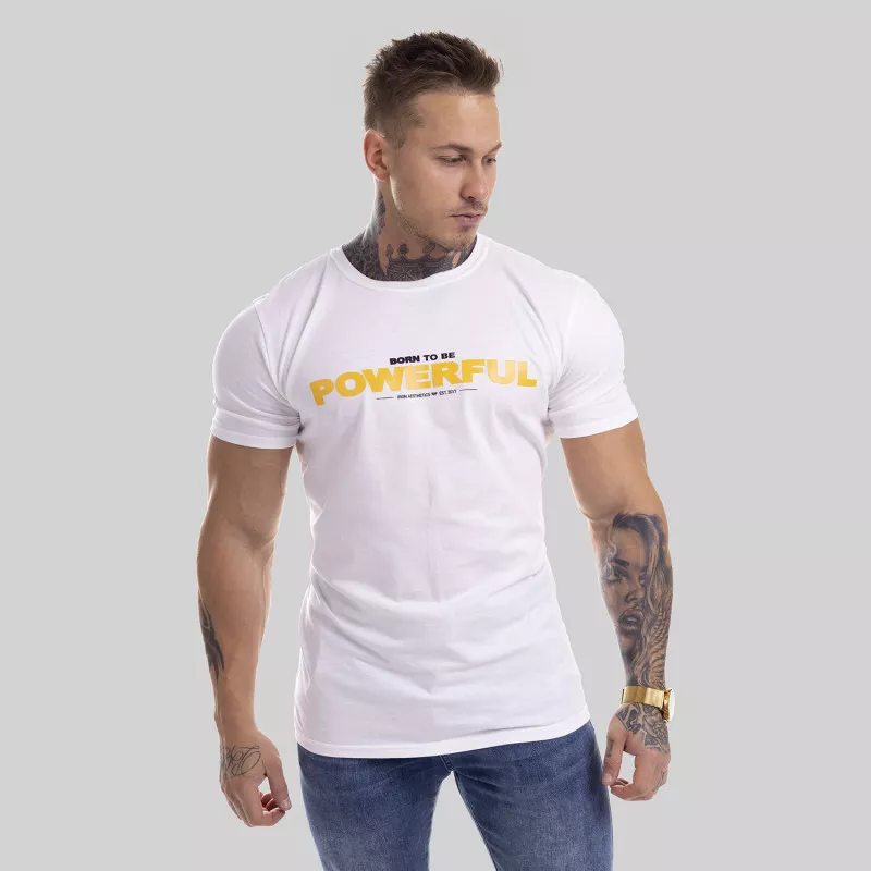 Ultrasoft tričko Iron Aesthetics Powerful, bílé-6