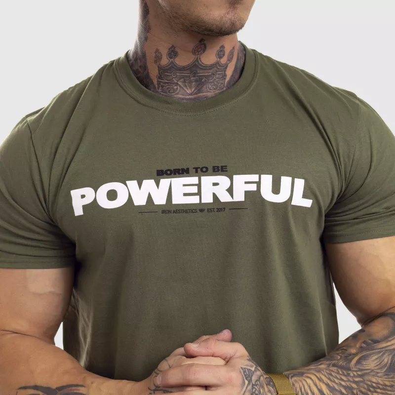 Ultrasoft tričko Iron Aesthetics Powerful, zelené-3