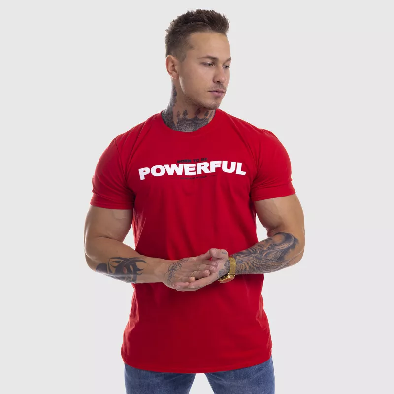 Ultrasoft tričko Iron Aesthetics Powerful, červené-4