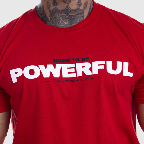 Ultrasoft tričko Iron Aesthetics Powerful, červené