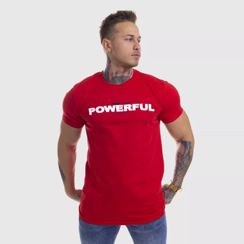 Ultrasoft tričko Iron Aesthetics Powerful, červené-6