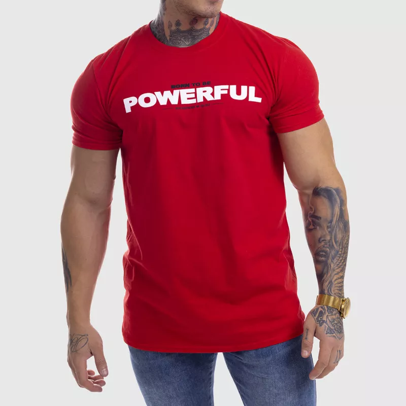 Ultrasoft tričko Iron Aesthetics Powerful, červené-1